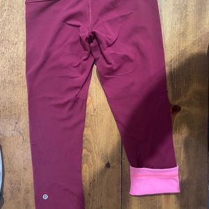 Reversible Lululemon crop leggings
